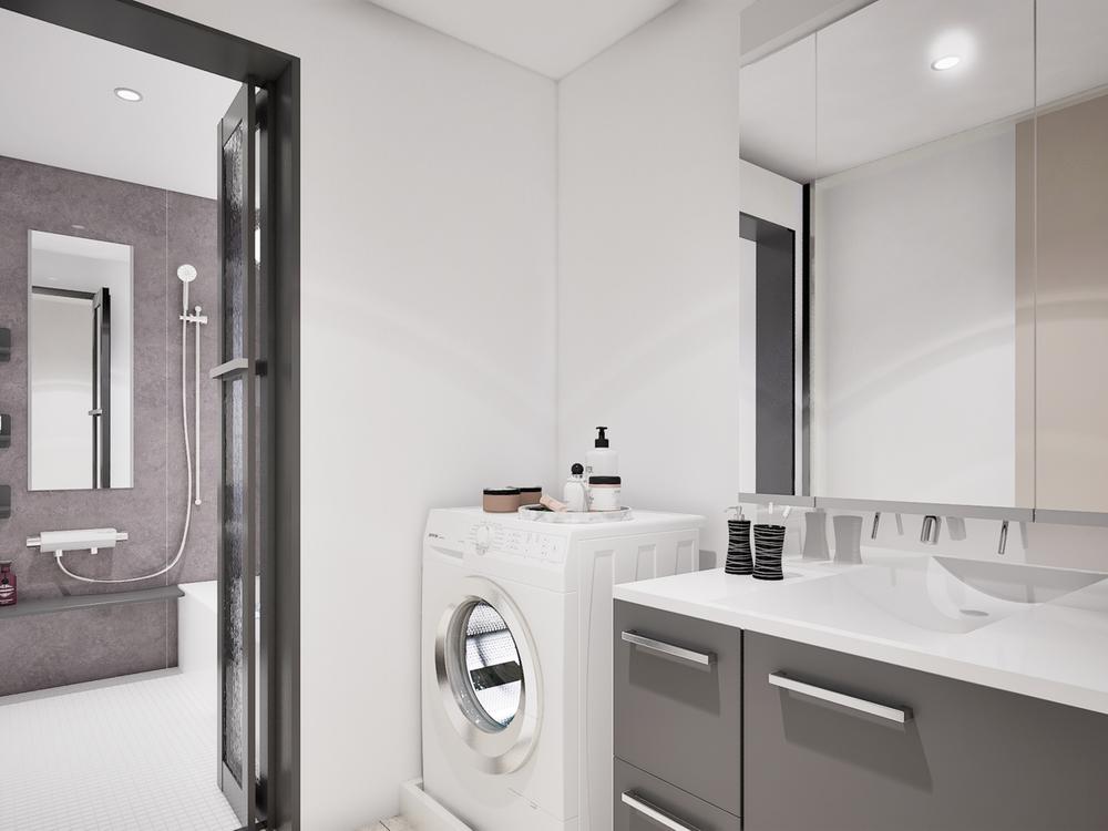 【完成予想パース】 洗面室