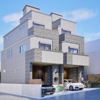 【完成予想パース】 外観 (外観) 【完成予想パース】 外観 (外観)